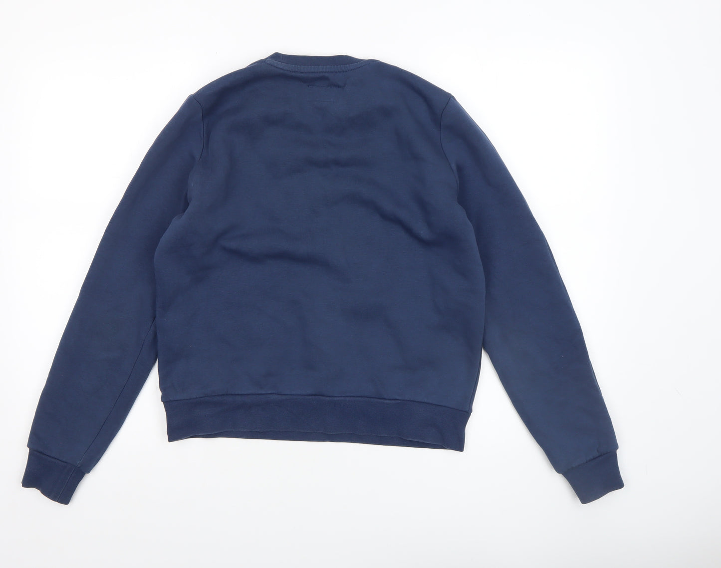Converse Boys Blue Crew Neck Pullover Fleece Sweatshirt Size M