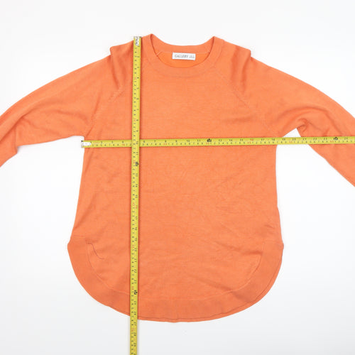 Gallery Women’s Orange Crew Neck Pullover Jumper Size S