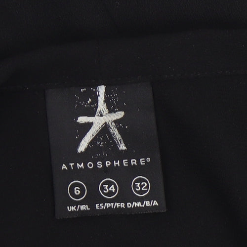 Atmosphere Women's Black Size 6 Shawl Collar Blazer Jacket