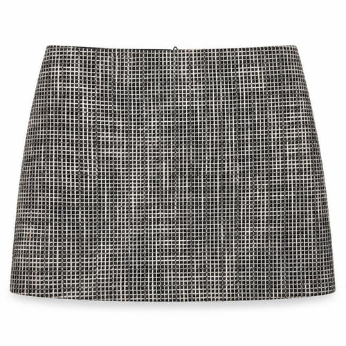 Papaya Womens Black Check Tweed Pencil Skirt Size 14