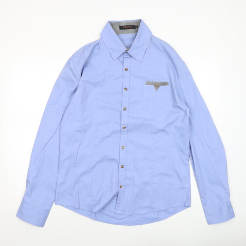 Dablju by Jiniy Men’s Blue Long Sleeve 2XL Button-Up Shirt