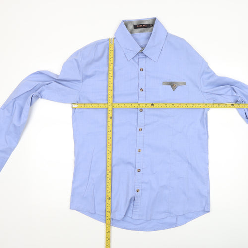 Dablju by Jiniy Men’s Blue Long Sleeve 2XL Button-Up Shirt
