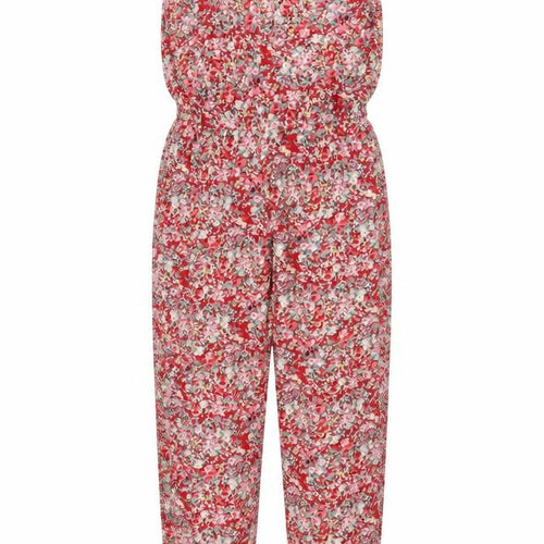 Vila Womens Red Floral Woven Sleeveless Jumpsuit Size S