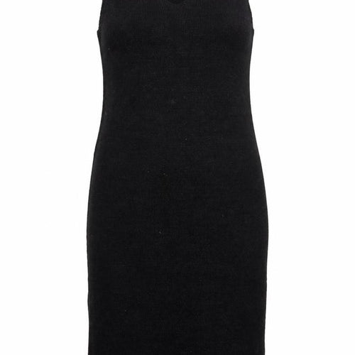 Threadbare Women’s Black Sleeveless Knit Midi Bodycon Dress Size 14