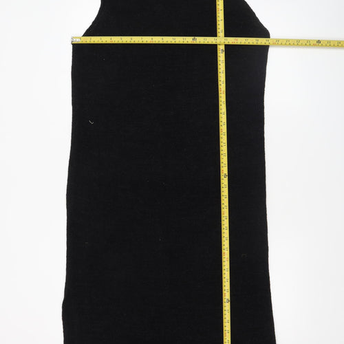 Threadbare Women’s Black Sleeveless Knit Midi Bodycon Dress Size 14