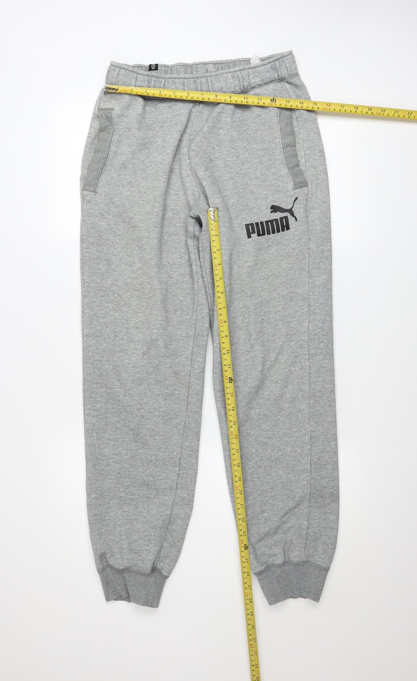 Puma Men's Grey Small Jogger Sweatpants Cotton Blend