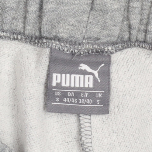 Puma Men's Grey Small Jogger Sweatpants Cotton Blend