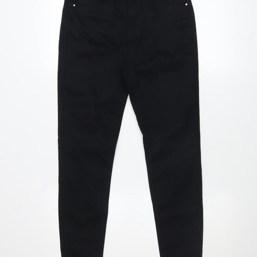 Dunnes Stores Women's Black Skinny Jeans Size 10 Regular Denim