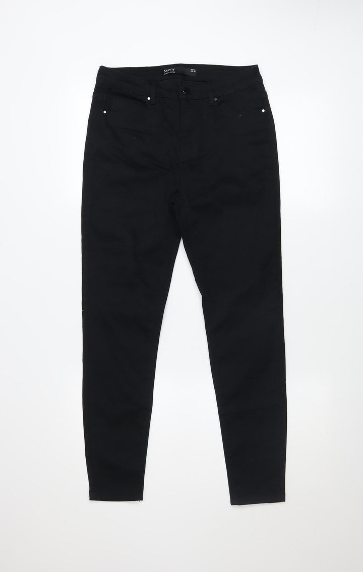 Dunnes Stores Women's Black Skinny Jeans Size 10 Regular Denim