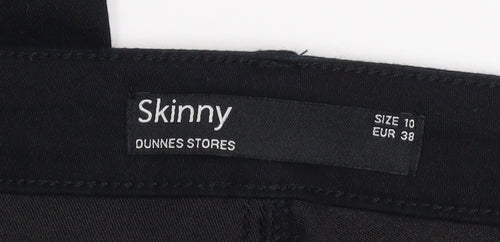 Dunnes Stores Women's Black Skinny Jeans Size 10 Regular Denim