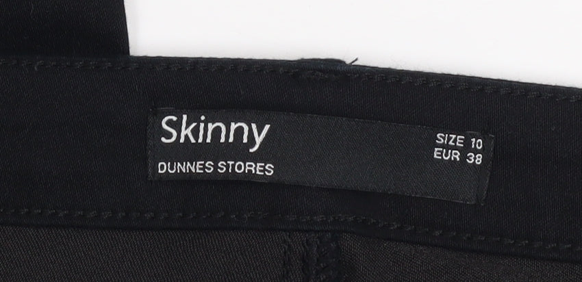 Dunnes Stores Women's Black Skinny Jeans Size 10 Regular Denim