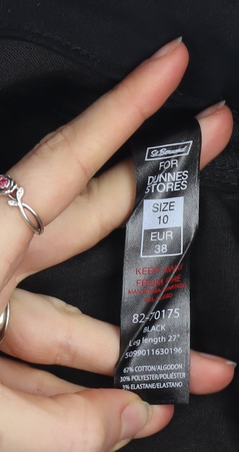 Dunnes Stores Women's Black Skinny Jeans Size 10 Regular Denim
