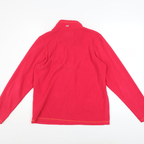 Regatta Girls Pink Fleece 1/4 Zip Pullover Sweatshirt Size 4XL
