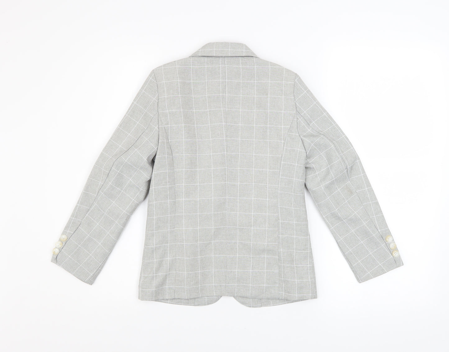 Lolanta Boys Grey Check Single Breasted Blazer 3-4 Years Formal Jacket