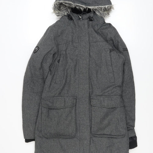 Trespass Men's Grey XS Waterproof Hooded Parka Coat