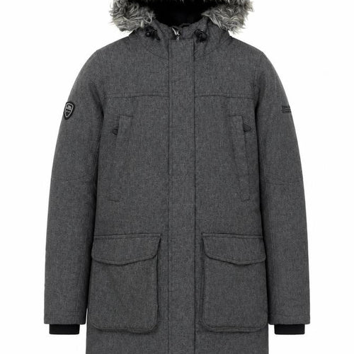 Trespass Men's Grey XS Waterproof Hooded Parka Coat
