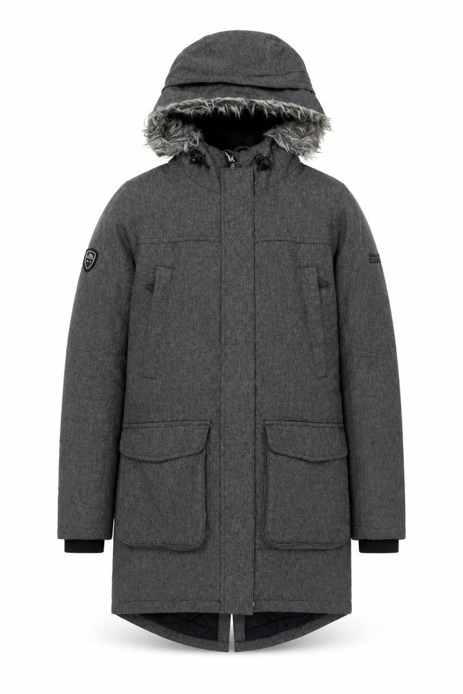 Trespass Men's Grey XS Waterproof Hooded Parka Coat