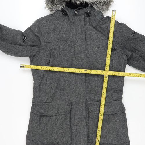 Trespass Men's Grey XS Waterproof Hooded Parka Coat