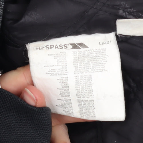 Trespass Men's Grey XS Waterproof Hooded Parka Coat