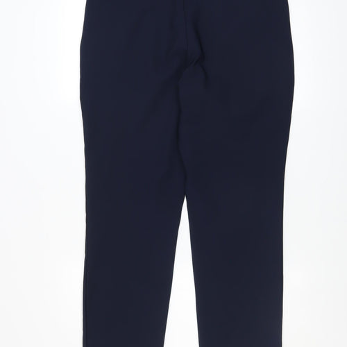 Savida Women's Navy Blue Size 16 Straight Leg Stretch Trousers