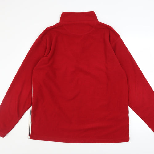 Peter Storm Men’s Red Fleece 1/4 Zip Pullover Sweatshirt Size L