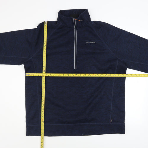 Craghoppers Men's Blue XL Fleece 1/2 Zip Pullover Sweatshirt