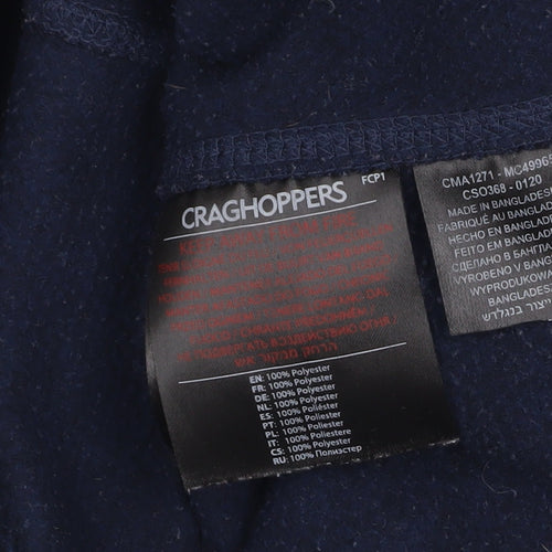 Craghoppers Men's Blue XL Fleece 1/2 Zip Pullover Sweatshirt