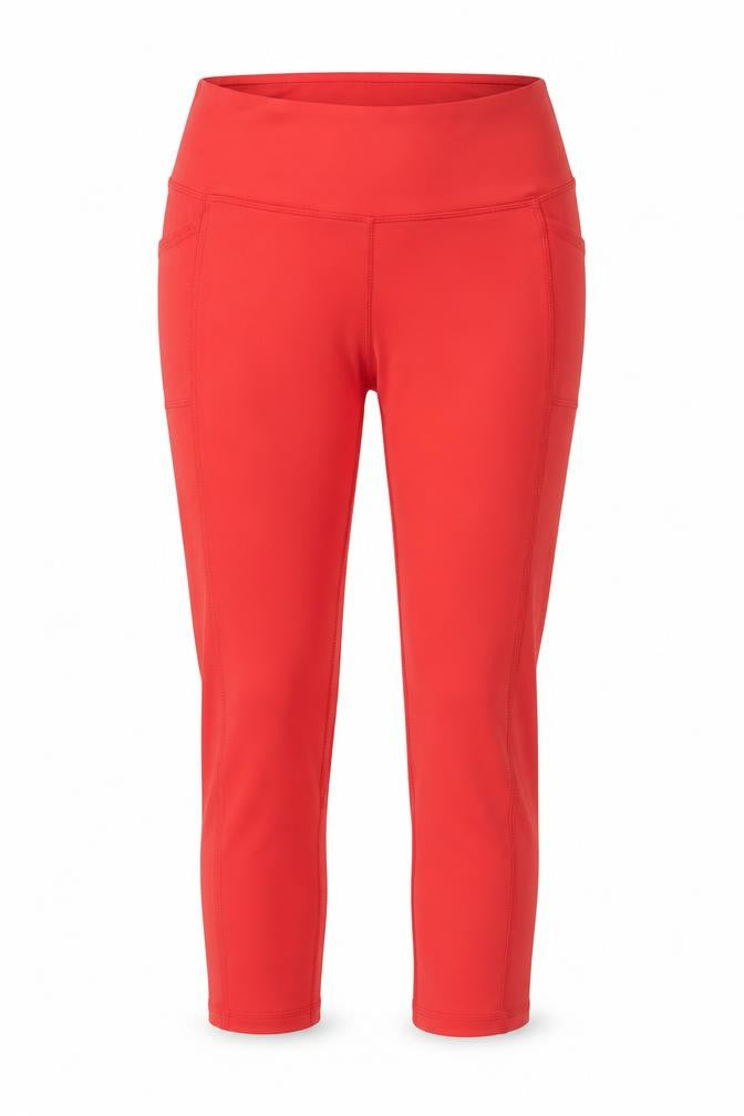 Gottex Women Red Capri Leggings Size M Stretch Activewear