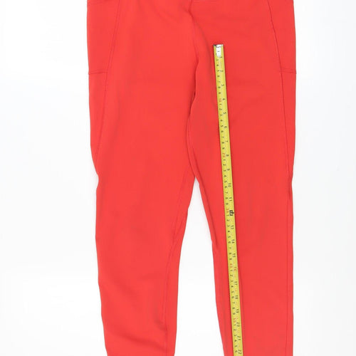 Gottex Women Red Capri Leggings Size M Stretch Activewear