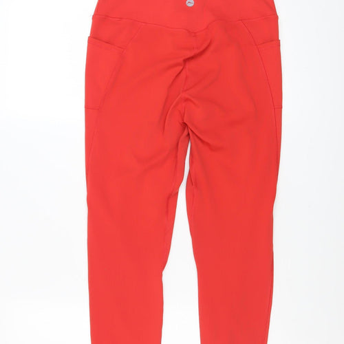 Gottex Women Red Capri Leggings Size M Stretch Activewear