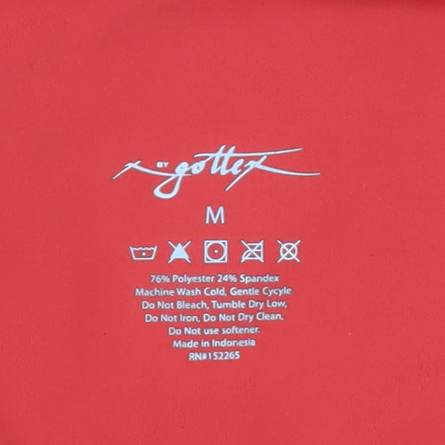 Gottex Women Red Capri Leggings Size M Stretch Activewear
