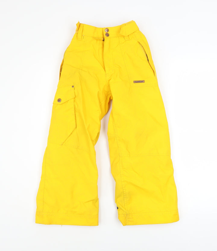 Wed'ze Boys Yellow Waterproof Ski Snow Pants 6 Years Winter Trousers