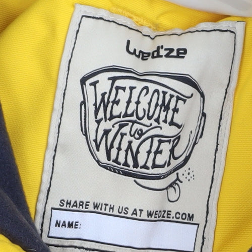 Wed'ze Boys Yellow Waterproof Ski Snow Pants 6 Years Winter Trousers