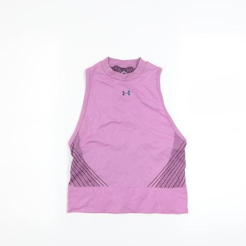 Under Armour Women's Purple HeatGear Racerback Tank Top Size S
