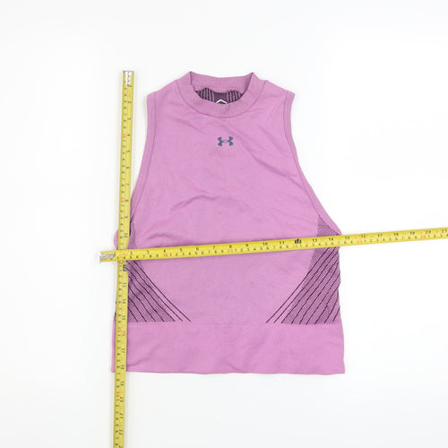 Under Armour Women's Purple HeatGear Racerback Tank Top Size S