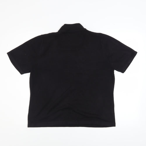 JDV Women’s Black Mock Neck Short Sleeve Knit Top Size 10