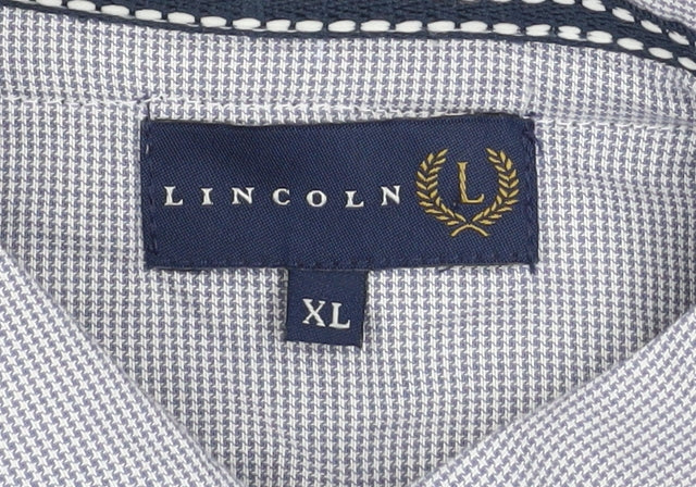 Lincoln Men’s Blue Cotton Crew Neck Pullover Jumper XL