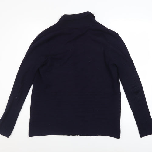89th & Madison Women's Blue Knit Cardigan Size M Long Sleeve Open Front