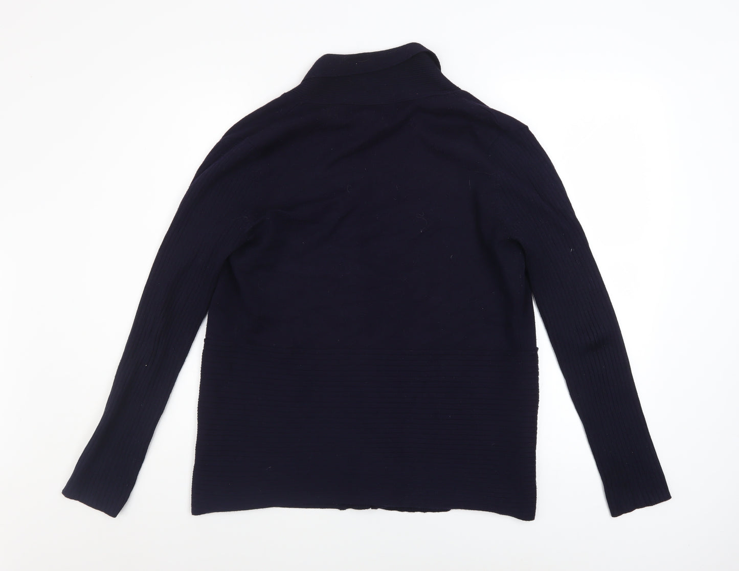 89th & Madison Women's Blue Knit Cardigan Size M Long Sleeve Open Front