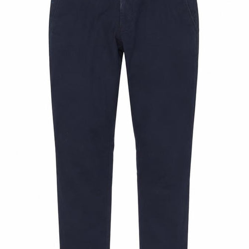 Remus Uomo Men's Navy Blue Slim Fit Chino Trousers 34S