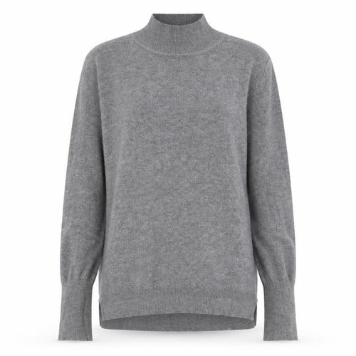 Primark Women’s Grey Mock Neck Lightweight Knit Jumper Size 2XS