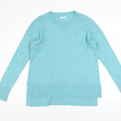 GAP Women’s Blue Crew Neck Wool Blend Knit Jumper Size M