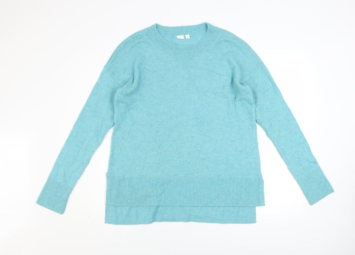 GAP Women’s Blue Crew Neck Wool Blend Knit Jumper Size M