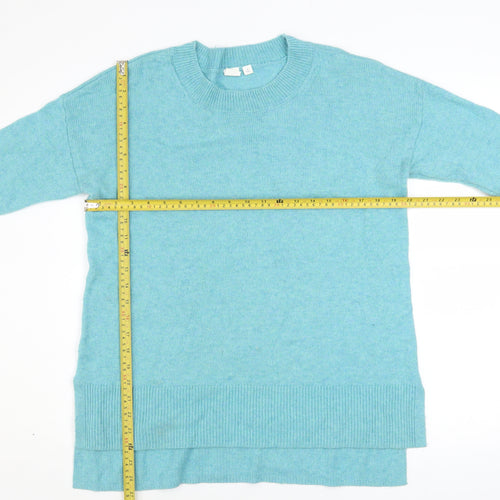 GAP Women’s Blue Crew Neck Wool Blend Knit Jumper Size M