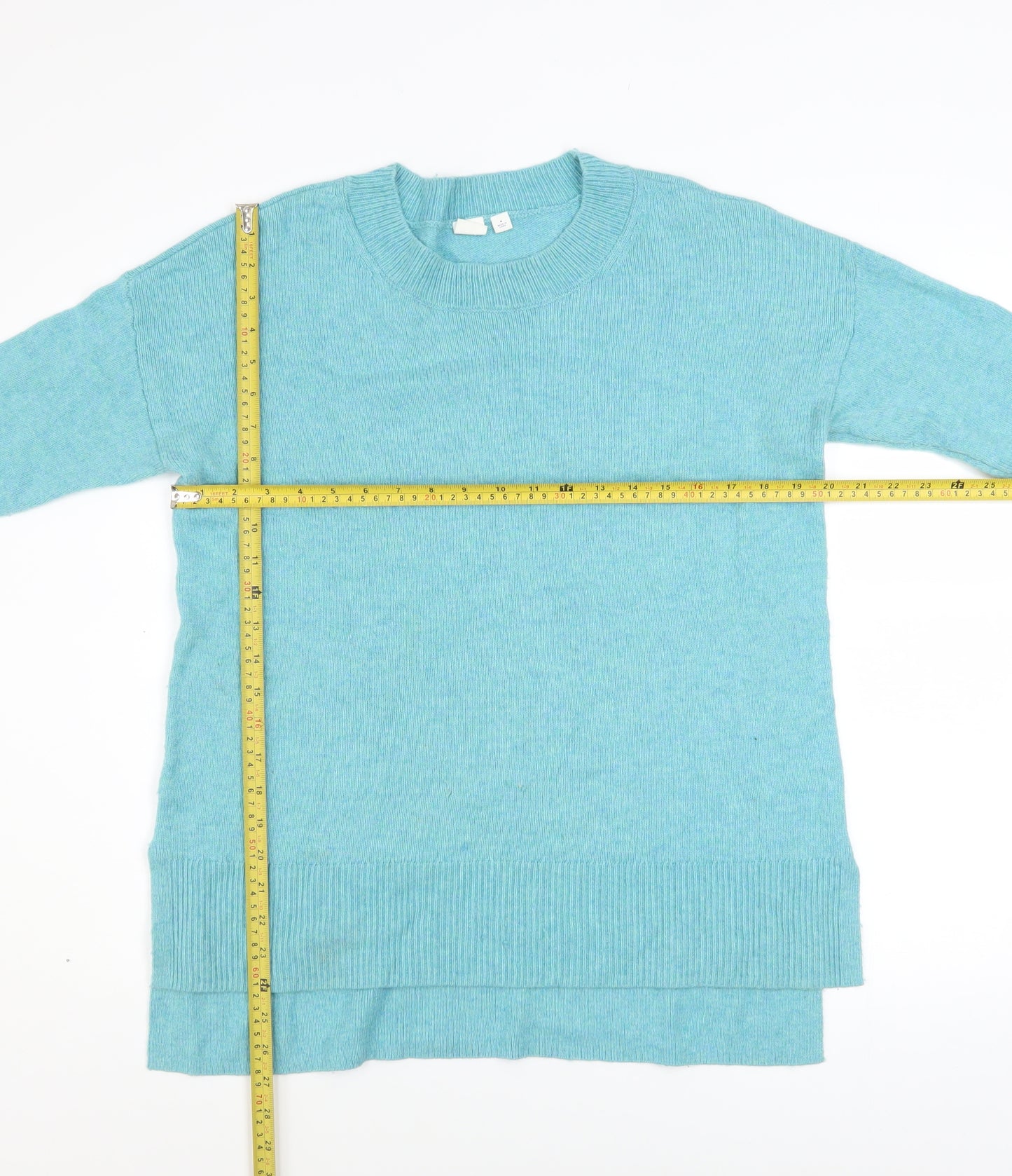 GAP Women’s Blue Crew Neck Wool Blend Knit Jumper Size M