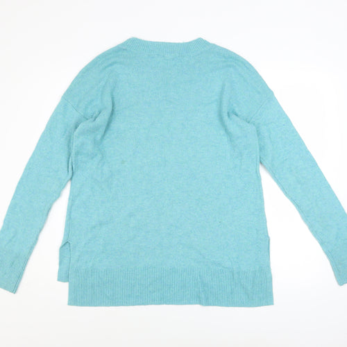 GAP Women’s Blue Crew Neck Wool Blend Knit Jumper Size M