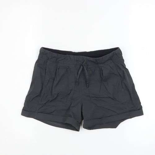 Ivivva by Lululemon Womens Black Size 12 Biker Activewear Shorts