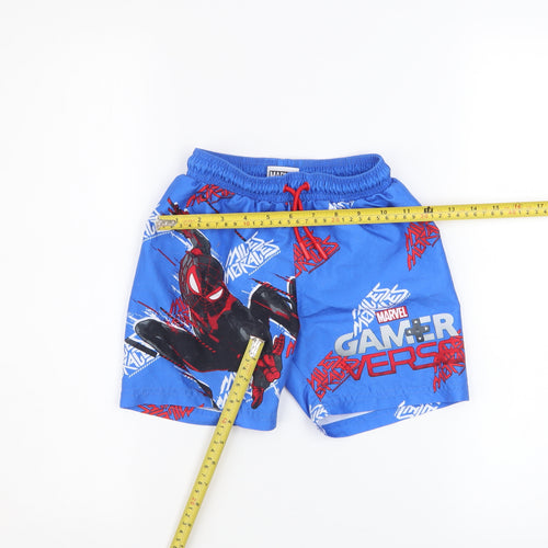 Marvel Boys Blue Spider-Man Swim Shorts 5-6 Years Quick Dry Lined