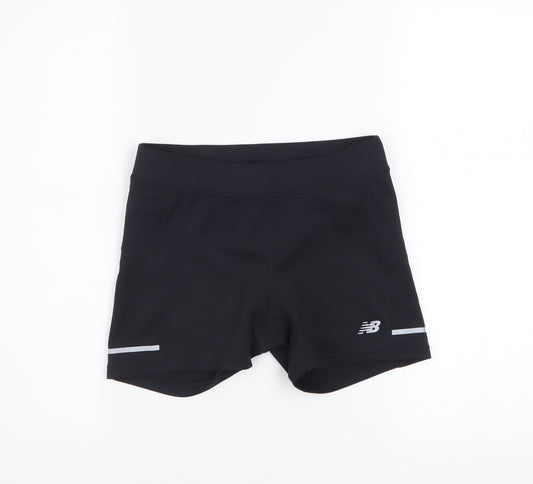 New Balance Womens Black Small Compression Running Shorts