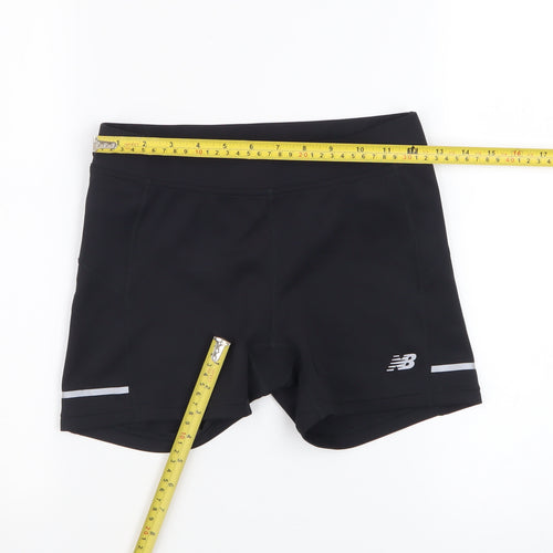 New Balance Womens Black Small Compression Running Shorts